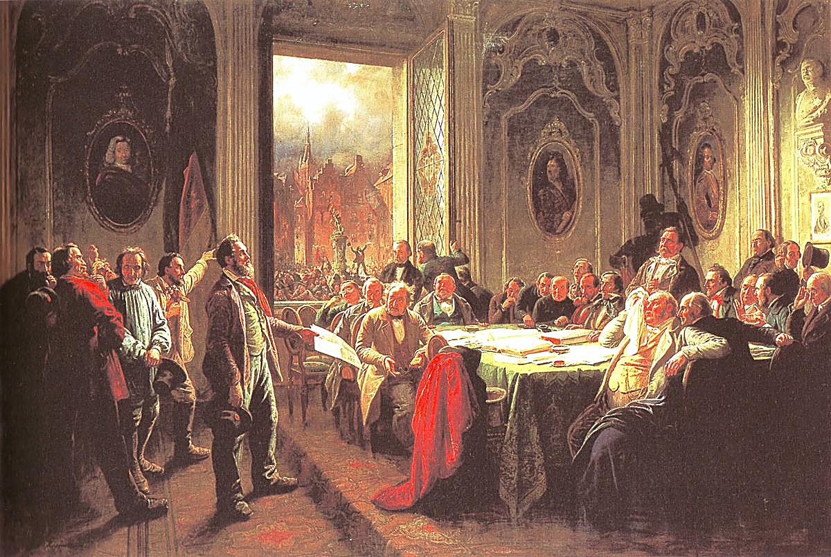 Workers' Delegation Before the Magistrate, Johann Peter Hasenclever (1848)